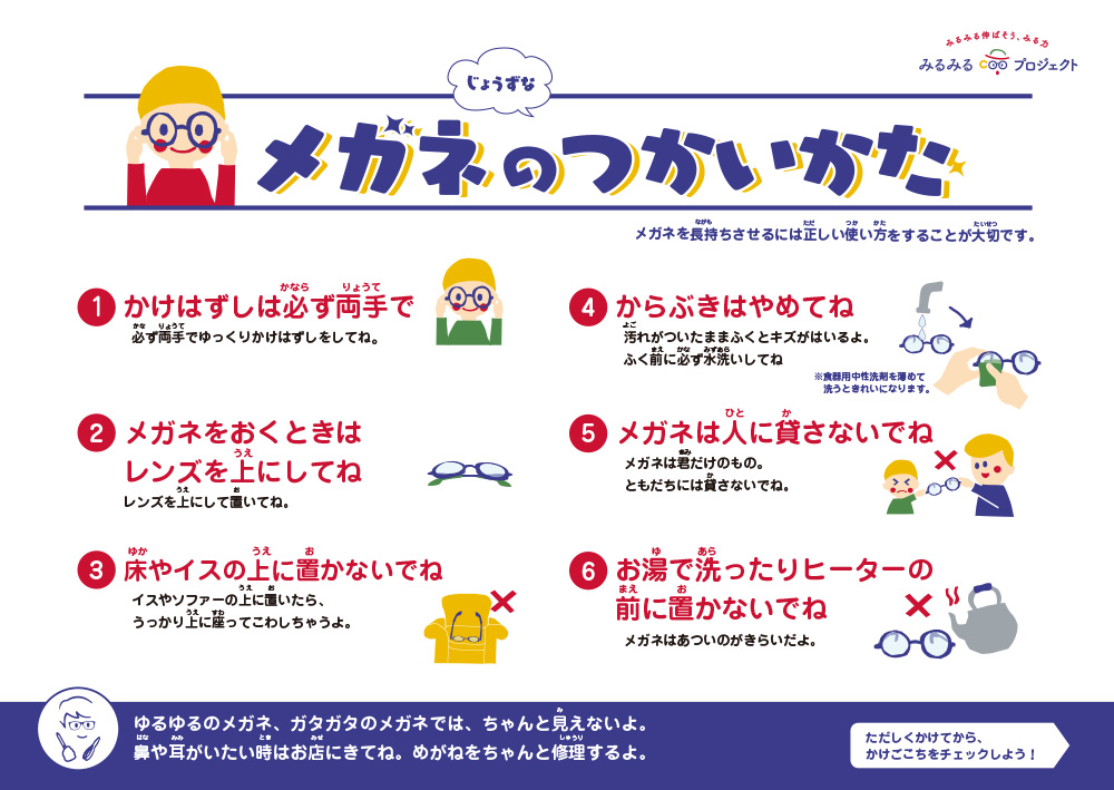 メガネの使い方