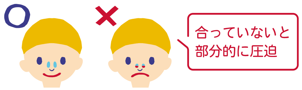 かけ心地をチェック2