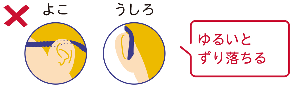 かけ心地をチェック6
