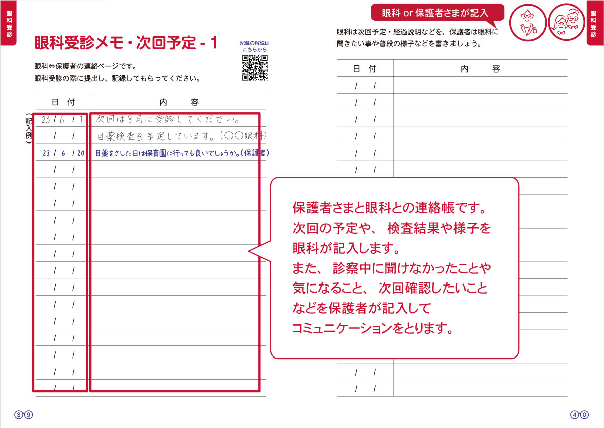 眼科受診メモ・次回予定
